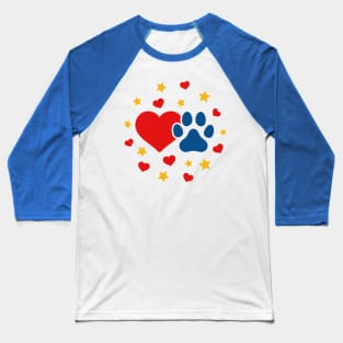 Pet Love Illustration Baseball T-Shirt